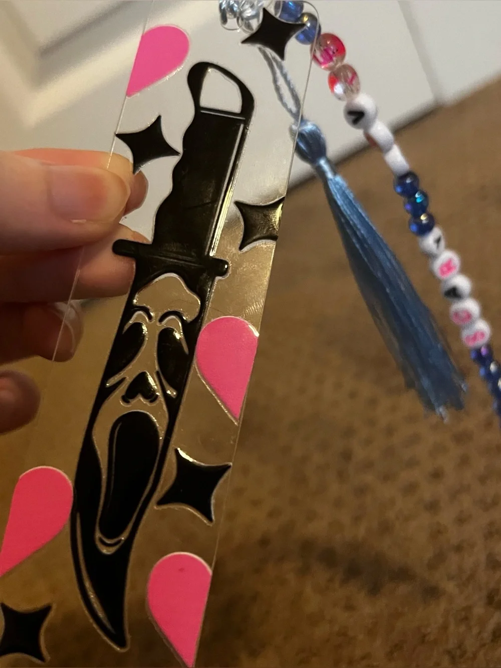 Girly Ghostface bookmark